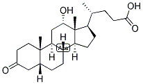 5-BETA-CHOLANIC ACID-12-ALPHA-OL-3-ONE Struktur