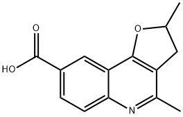 2,4-DIMETHYL-2,3-DIHYDRO-FURO[3,2-C]QUINOLINE-8-CARBOXYLIC ACID Struktur