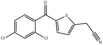 2-[5-(2,4-DICHLOROBENZOYL)-2-THIENYL]ACETONITRILE Struktur