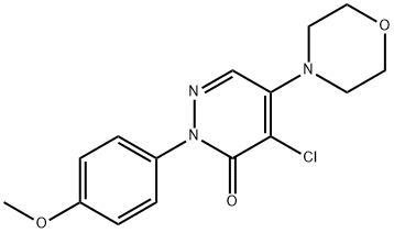 4-CHLORO-2-(4-METHOXYPHENYL)-5-MORPHOLINO-3(2H)-PYRIDAZINONE Struktur