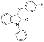 3-[(4-FLUOROPHENYL)IMINO]-1-PHENYL-1,3-DIHYDRO-2H-INDOL-2-ONE Struktur