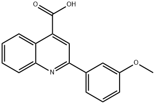 2-(3-METHOXYPHENYL)QUINOLINE-4-CARBOXYLIC ACID Struktur