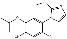 1-(2,4-DICHLORO-5-ISOPROPOXYPHENYL)-2-(METHYLSULFANYL)-1H-IMIDAZOLE Struktur