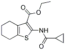 ETHYL 2-[(CYCLOPROPYLCARBONYL)AMINO]-4,5,6,7-TETRAHYDRO-1-BENZOTHIOPHENE-3-CARBOXYLATE Struktur