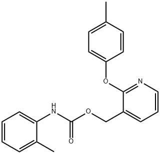 [2-(4-METHYLPHENOXY)-3-PYRIDINYL]METHYL N-(2-METHYLPHENYL)CARBAMATE Struktur