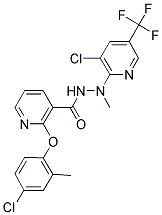 (2-(4-CHLORO-2-METHYLPHENOXY)(3-PYRIDYL))-N-((3-CHLORO-5-(TRIFLUOROMETHYL)(2-PYRIDYL))METHYLAMINO)FORMAMIDE Struktur