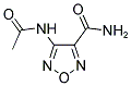 4-(ACETYLAMINO)-1,2,5-OXADIAZOLE-3-CARBOXAMIDE Struktur