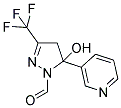 5-HYDROXY-5-PYRIDIN-3-YL-3-(TRIFLUOROMETHYL)-4,5-DIHYDRO-1H-PYRAZOLE-1-CARBALDEHYDE Struktur