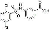 3-(2,5-DICHLORO-BENZENESULFONYLAMINO)-BENZOIC ACID Struktur