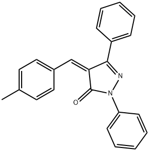 4-[(Z)-(4-METHYLPHENYL)METHYLIDENE]-1,3-DIPHENYL-1H-PYRAZOL-5-ONE Struktur