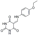 5-(((4-ETHOXYPHENYL)AMINO)METHYLENE)-1,3-DIAZAPERHYDROINE-2,4,6-TRIONE Struktur