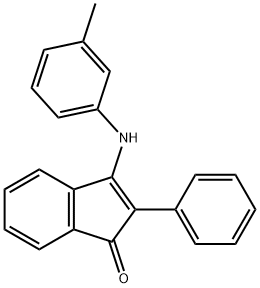 3-((3-METHYLPHENYL)AMINO)-2-PHENYLINDEN-1-ONE Struktur