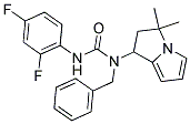 N-BENZYL-N'-(2,4-DIFLUOROPHENYL)-N-(2,3-DIHYDRO-3,3-DIMETHYL-(1H)-PYRROLIZIN-1-YL)UREA Struktur