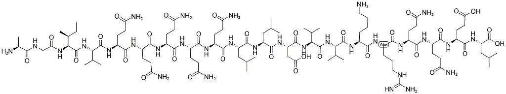 ALA-GLY-ILE-VAL-GLN-GLN-GLN-GLN-GLN-LEU-LEU-ASP-VAL-VAL-LYS-ARG-GLN-GLN-GLU-LEU Struktur