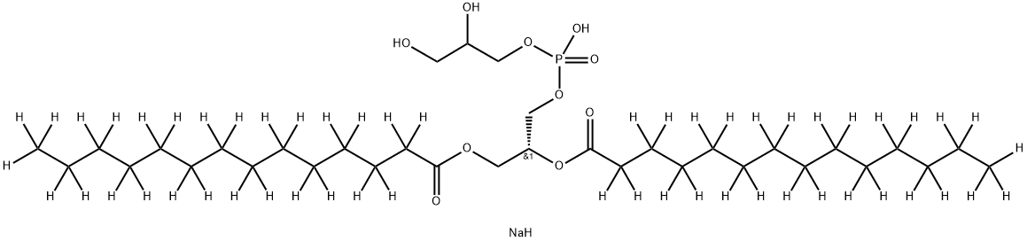 1,2-DIMYRISTOYL-D54-SN-GLYCERO-3-[PHOSPHO-RAC-(1-GLYCEROL)] (SODIUM SALT) Struktur