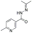 6-METHYL-N'-(1-METHYLETHYLIDENE)NICOTINOHYDRAZIDE Struktur