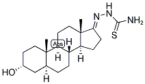 5ALPHA-ANDROSTAN-3ALPHA-OL-17-ONE 17-THIOSEMICARBAZONE Struktur