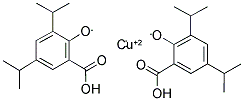 3,5-BIS(ISOPROPYL)-2-HYDROXYBENZOIC ACID, COPPER SALT Struktur