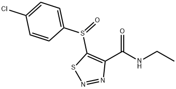 5-[(4-CHLOROPHENYL)SULFINYL]-N-ETHYL-1,2,3-THIADIAZOLE-4-CARBOXAMIDE Struktur