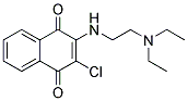 2-CHLORO-3-([2-(DIETHYLAMINO)ETHYL]AMINO)NAPHTHOQUINONE Struktur