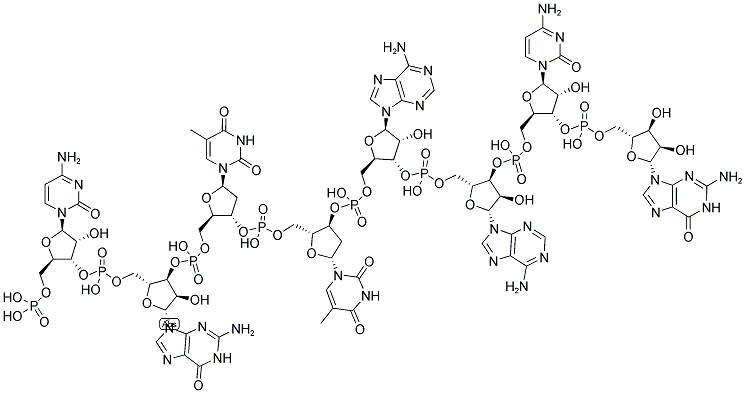 CGTTAACG, 5'-PHOSPHORYLATED Struktur