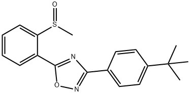 2-(3-[4-(TERT-BUTYL)PHENYL]-1,2,4-OXADIAZOL-5-YL)PHENYL METHYL SULFOXIDE Struktur