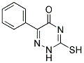 3-MERCAPTO-6-PHENYL-1,2,4-TRIAZIN-5(2H)-ONE Struktur