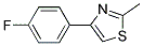 4-(4-FLUORO-PHENYL)-2-METHYL-THIAZOLE Struktur