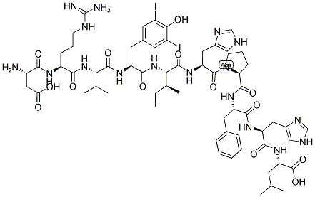 (3,5-DIIODO-TYR4)-ANGIOTENSIN II Struktur