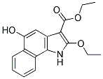 2-ETHOXY-5-HYDROXY-1H-BENZO[G]INDOLE-3-CARBOXYLIC ACID ETHYL ESTER Struktur