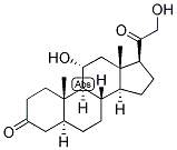 5-ALPHA-PREGNAN-11-ALPHA, 21-DIOL-3,20-DIONE Struktur