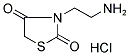 3-(2-AMINO-ETHYL)-THIAZOLIDINE-2,4-DIONE HYDROCHLORIDE Struktur