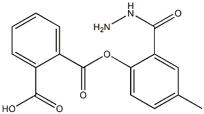 2-([2-(4-METHYLPHENYL)HYDRAZINO]CARBONYL)BENZENECARBOXYLIC ACID Struktur