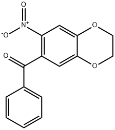 (7-NITRO-2,3-DIHYDRO-BENZO[1,4]DIOXIN-6-YL)-PHENYL-METHANONE Struktur