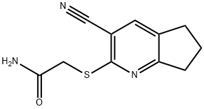 2-[(3-CYANO-6,7-DIHYDRO-5H-CYCLOPENTA[B]PYRIDIN-2-YL)SULFANYL]ACETAMIDE Struktur