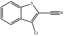 3-CHLORO-1-BENZOTHIOPHENE-2-CARBONITRILE Struktur