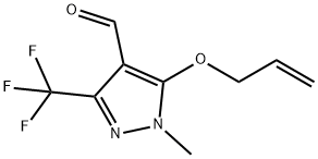 5-(ALLYLOXY)-1-METHYL-3-(TRIFLUOROMETHYL)-1H-PYRAZOLE-4-CARBALDEHYDE Struktur