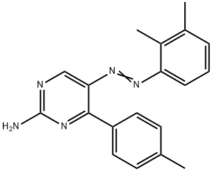 5-[2-(2,3-DIMETHYLPHENYL)DIAZENYL]-4-(4-METHYLPHENYL)-2-PYRIMIDINAMINE Struktur