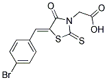 [5-(4-BROMO-BENZYLIDENE)-4-OXO-2-THIOXO-THIAZOLIDIN-3-YL]-ACETIC ACID Struktur