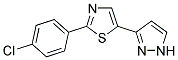 2-(4-CHLOROPHENYL)-5-(1H-PYRAZOL-3-YL)-1,3-THIAZOLE Struktur