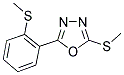 2-(METHYLSULFANYL)-5-[2-(METHYLSULFANYL)PHENYL]-1,3,4-OXADIAZOLE Struktur