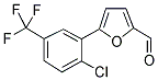 5-[2-CHLORO-5-(TRIFLUOROMETHYL)PHENYL]-2-FURALDEHYDE Struktur