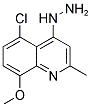 5-CHLORO-4-HYDRAZINO-8-METHOXY-2-METHYLQUINOLINE Struktur