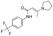 3-(1-PYRROLIDINYL)-N-[4-(TRIFLUOROMETHYL)PHENYL]-2-BUTENAMIDE Struktur