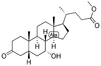 5-BETA-CHOLANIC ACID-7-ALPHA-OL-3-ONE METHYL ESTER Struktur