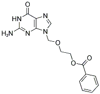 9-[(2'-BENZOYLOXY-ETHOXY)METHYL]GUANINE Struktur