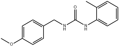 1-((4-METHOXYPHENYL)METHYL)-3-(2-METHYLPHENYL)UREA Struktur