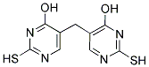 5-[(4-HYDROXY-2-MERCAPTOPYRIMIDIN-5-YL)METHYL]-2-MERCAPTOPYRIMIDIN-4-OL Struktur