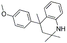 4-(4-METHOXY-PHENYL)-2,2,4-TRIMETHYL-1,2,3,4-TETRAHYDRO-QUINOLINE Struktur