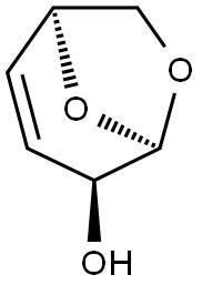 1,6-ANHYDRO-2,3-DIDEOXY-B-THREO-HEX-2-ENOPYRANOSE Struktur